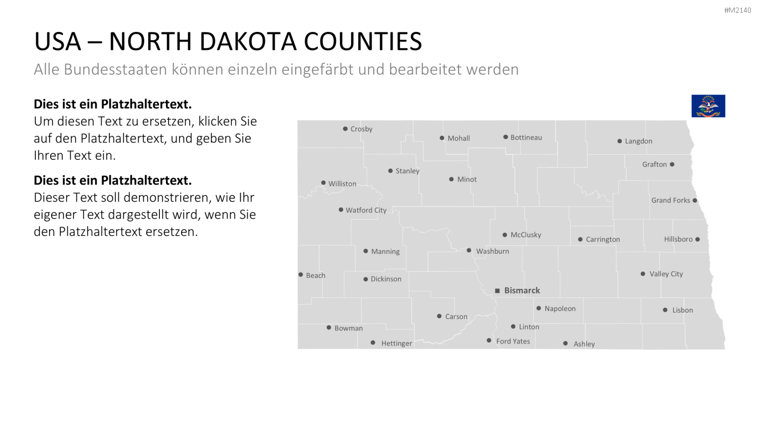 USA - Counties PowerPoint-Vorlage