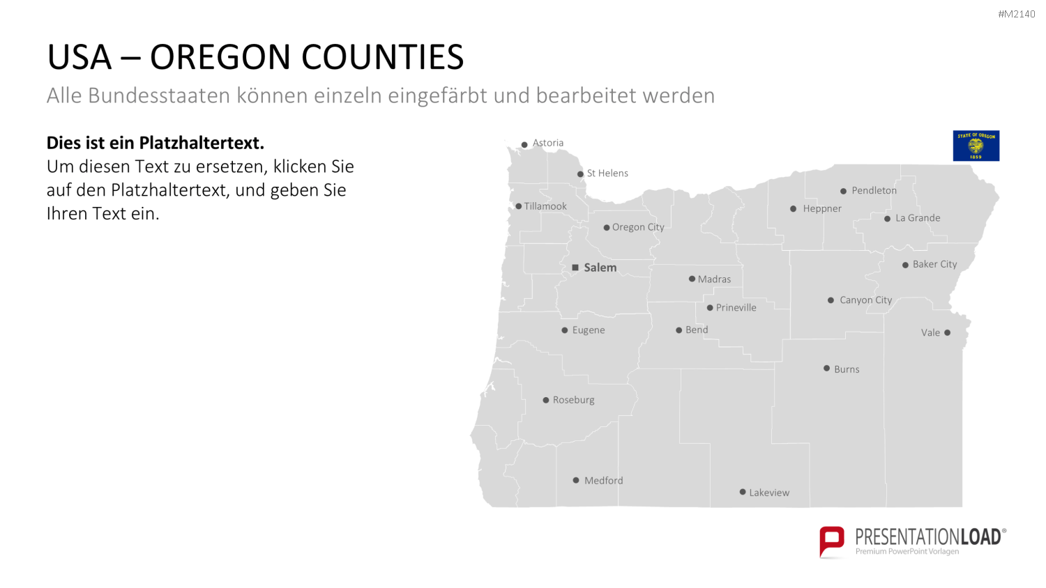 USA - Counties PowerPoint-Vorlage