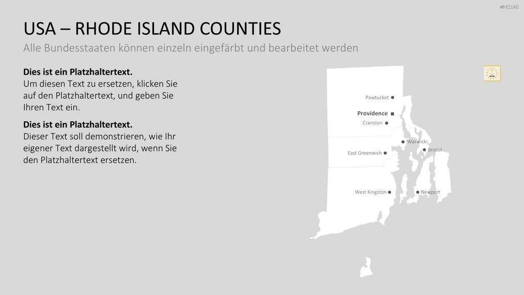 USA - Counties PowerPoint-Vorlage