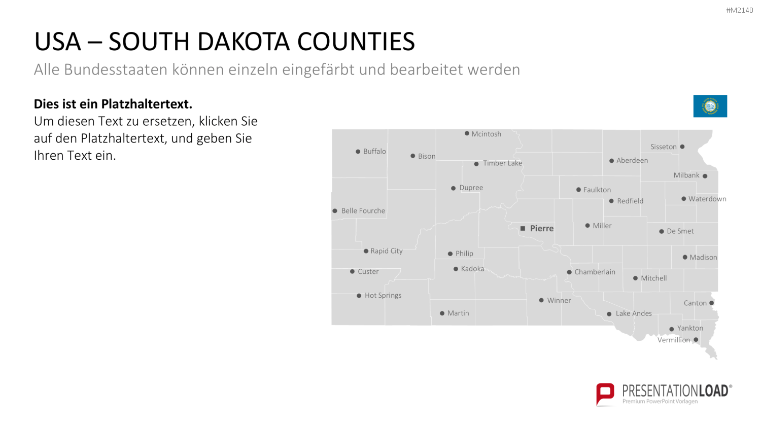 USA - Counties PowerPoint-Vorlage
