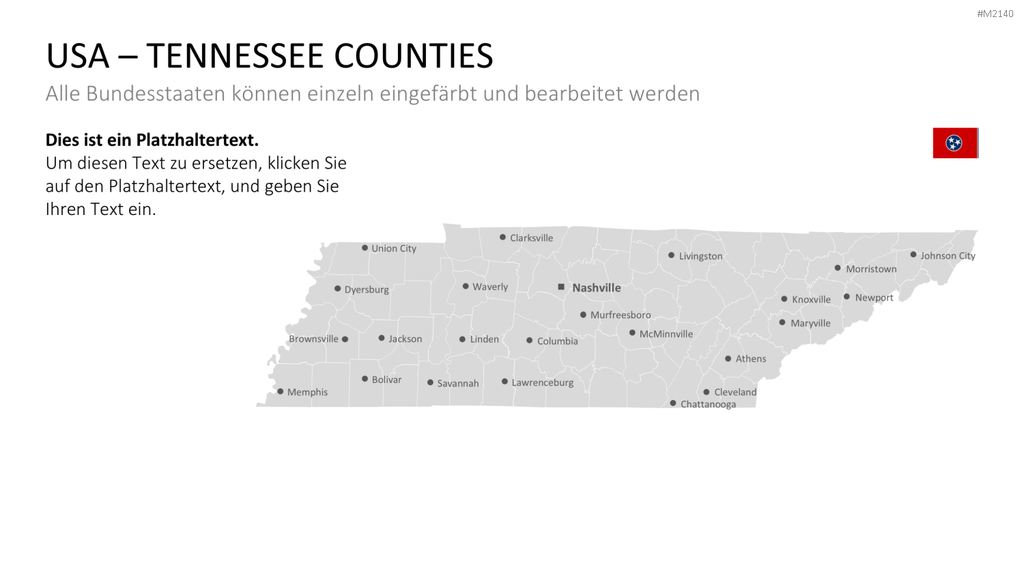 USA - Counties PowerPoint-Vorlage
