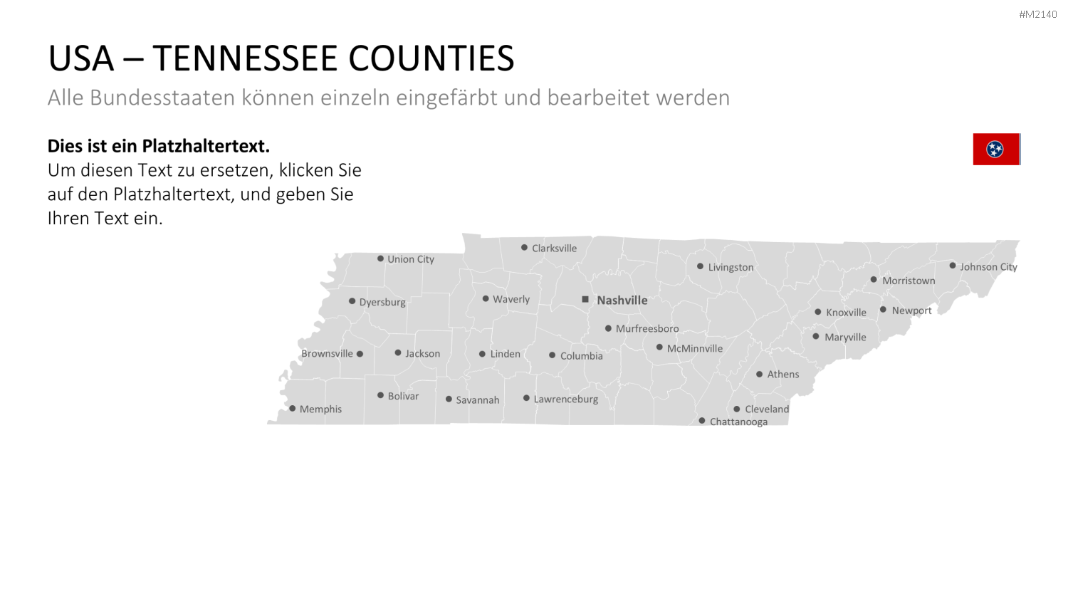 USA - Counties PowerPoint-Vorlage