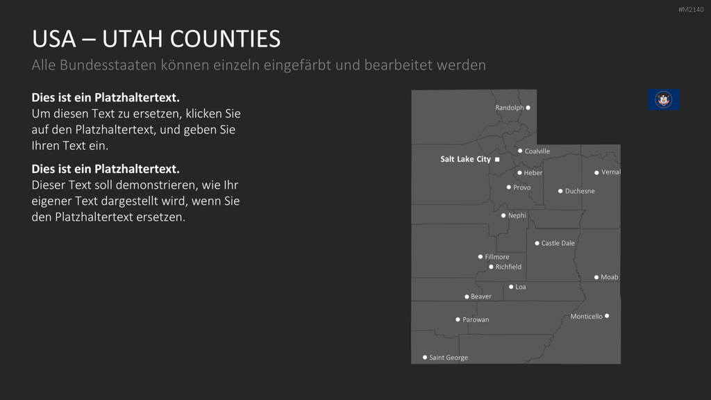USA - Counties PowerPoint-Vorlage