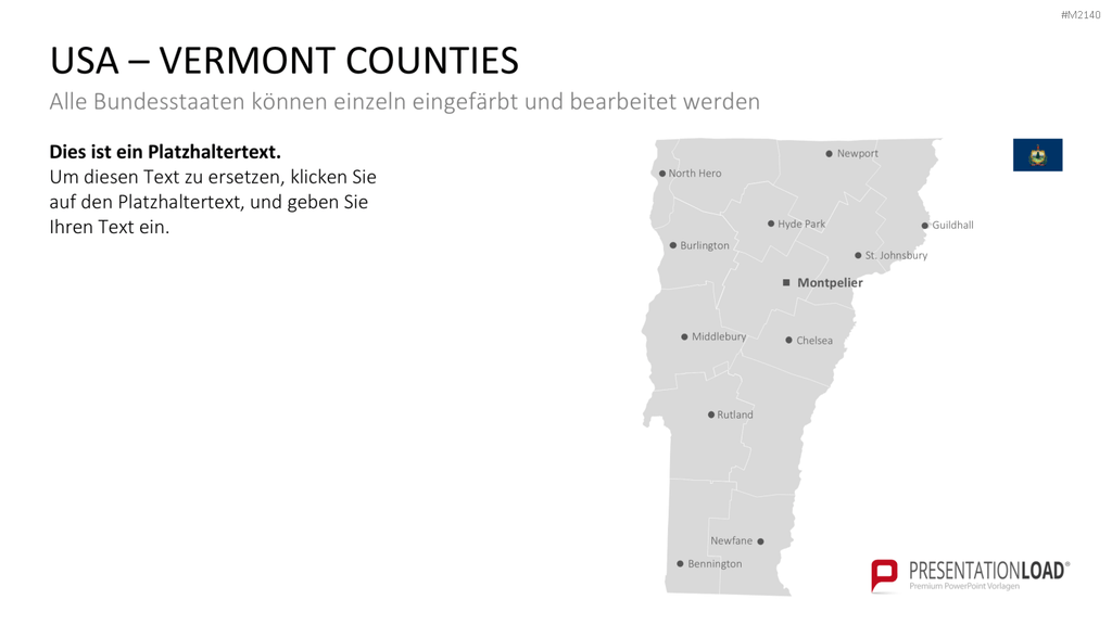 USA - Counties PowerPoint-Vorlage