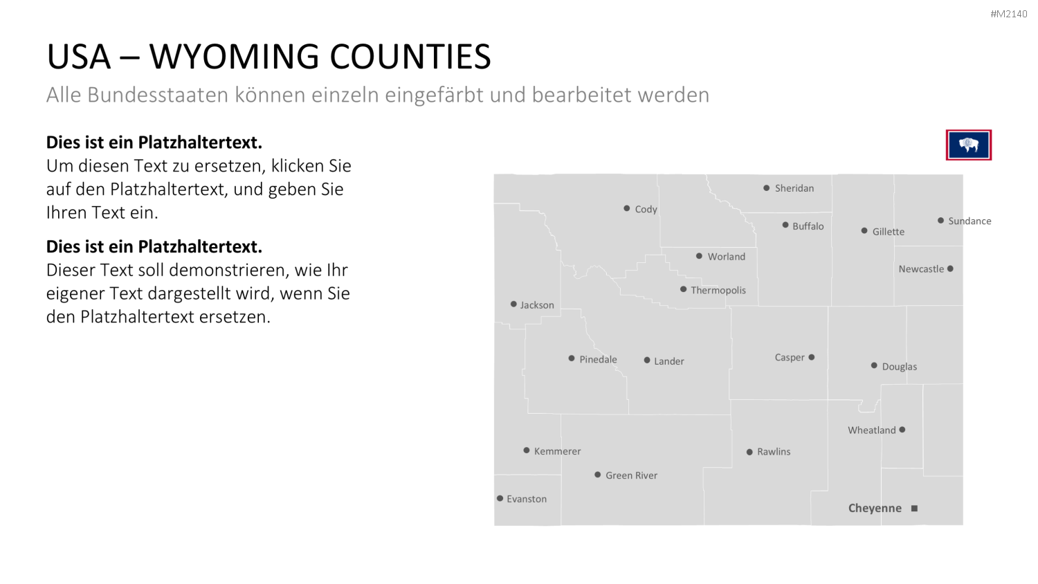 USA - Counties PowerPoint-Vorlage