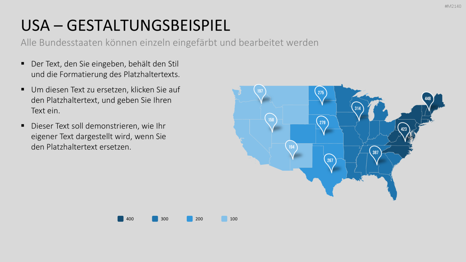USA - Counties PowerPoint-Vorlage