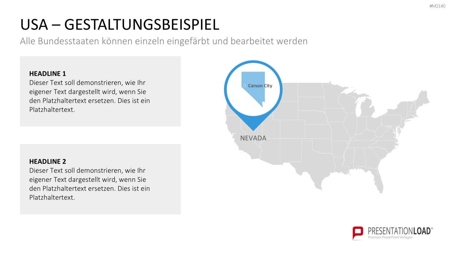 USA - Counties PowerPoint-Vorlage