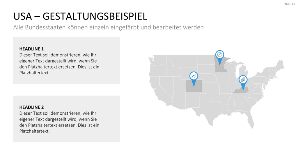 USA - Counties PowerPoint-Vorlage