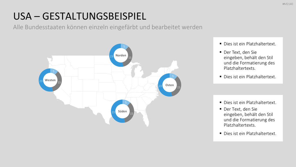 USA - Counties PowerPoint-Vorlage