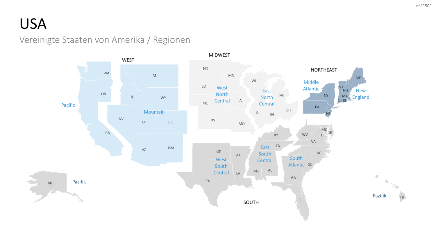 USA PowerPoint-Vorlage