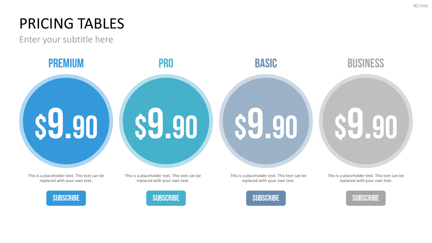 Pricing-Tables PowerPoint-Vorlage