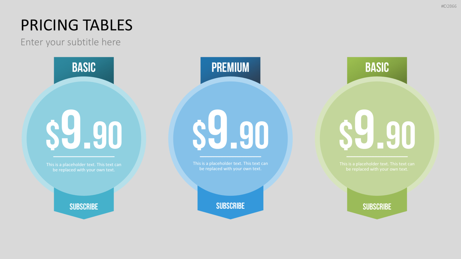 Pricing-Tables PowerPoint-Vorlage
