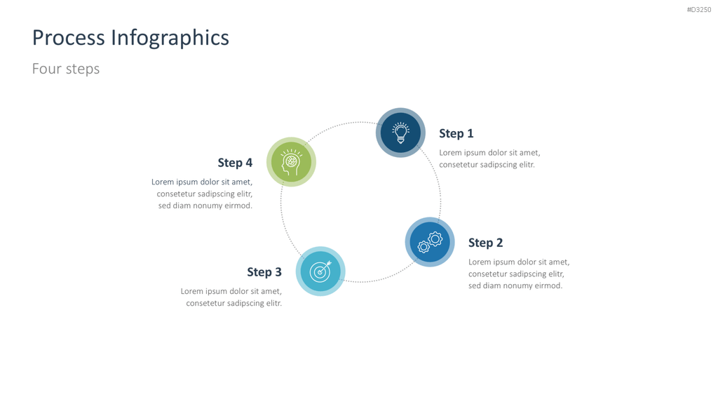 Prozess-Infografiken PowerPoint-Vorlage