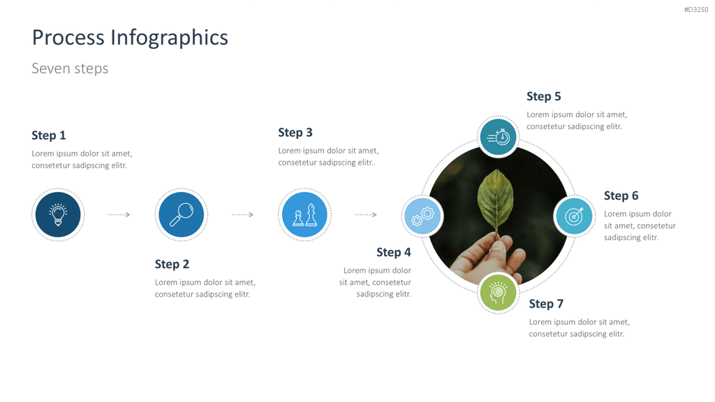 Prozess-Infografiken PowerPoint-Vorlage