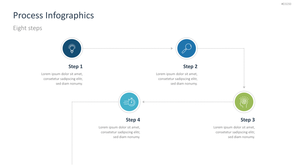 Prozess-Infografiken PowerPoint-Vorlage