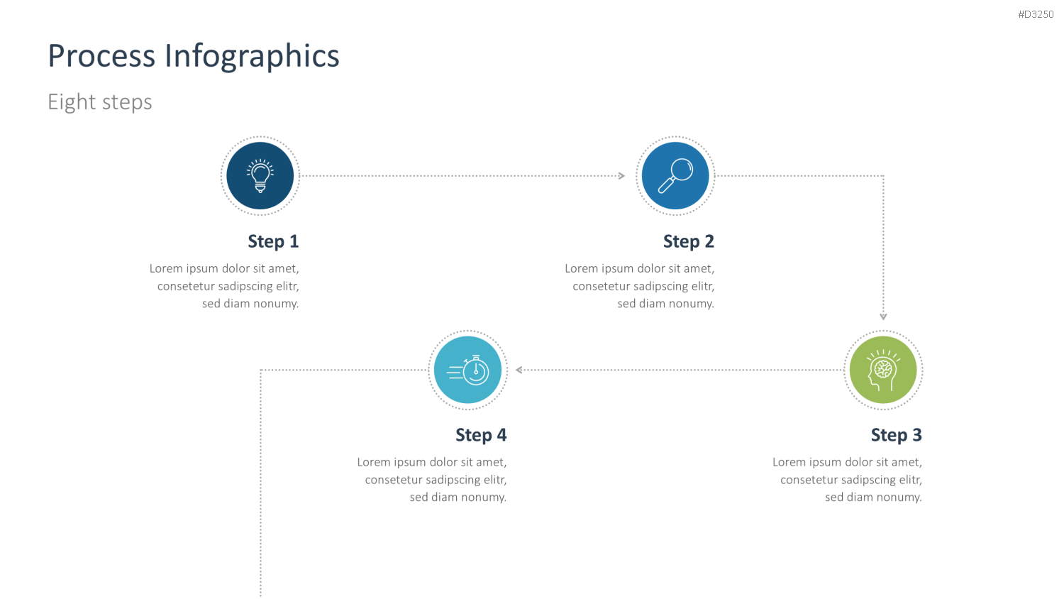 Prozess-Infografiken PowerPoint-Vorlage