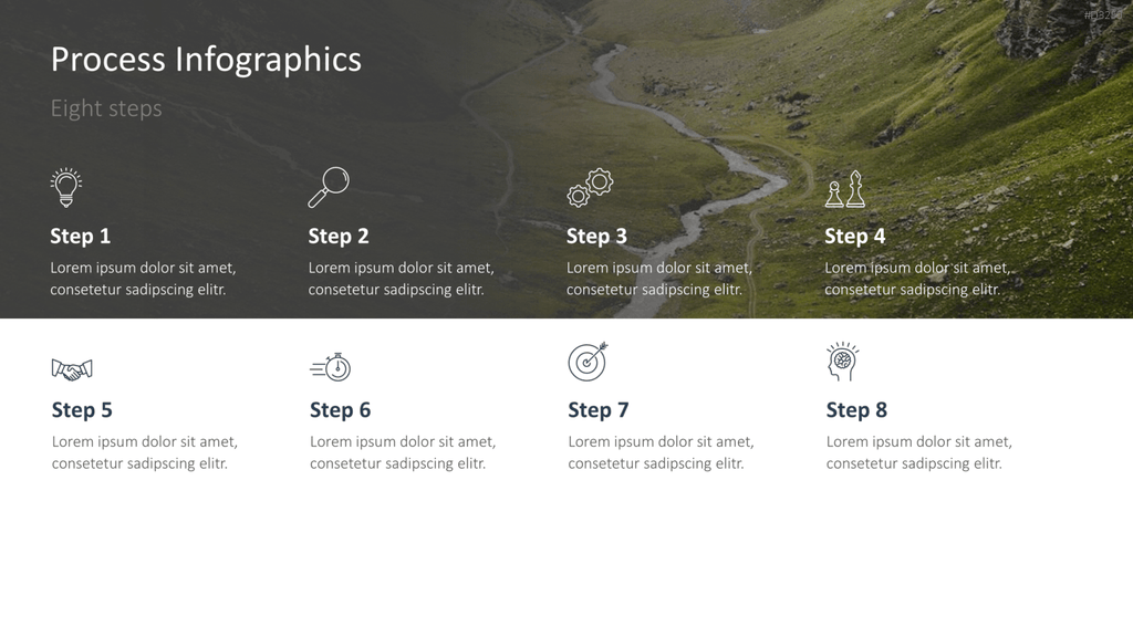 Prozess-Infografiken PowerPoint-Vorlage