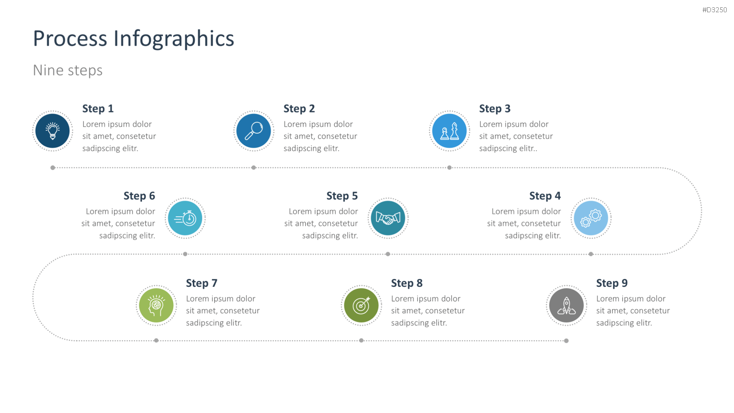 Prozess-Infografiken PowerPoint-Vorlage