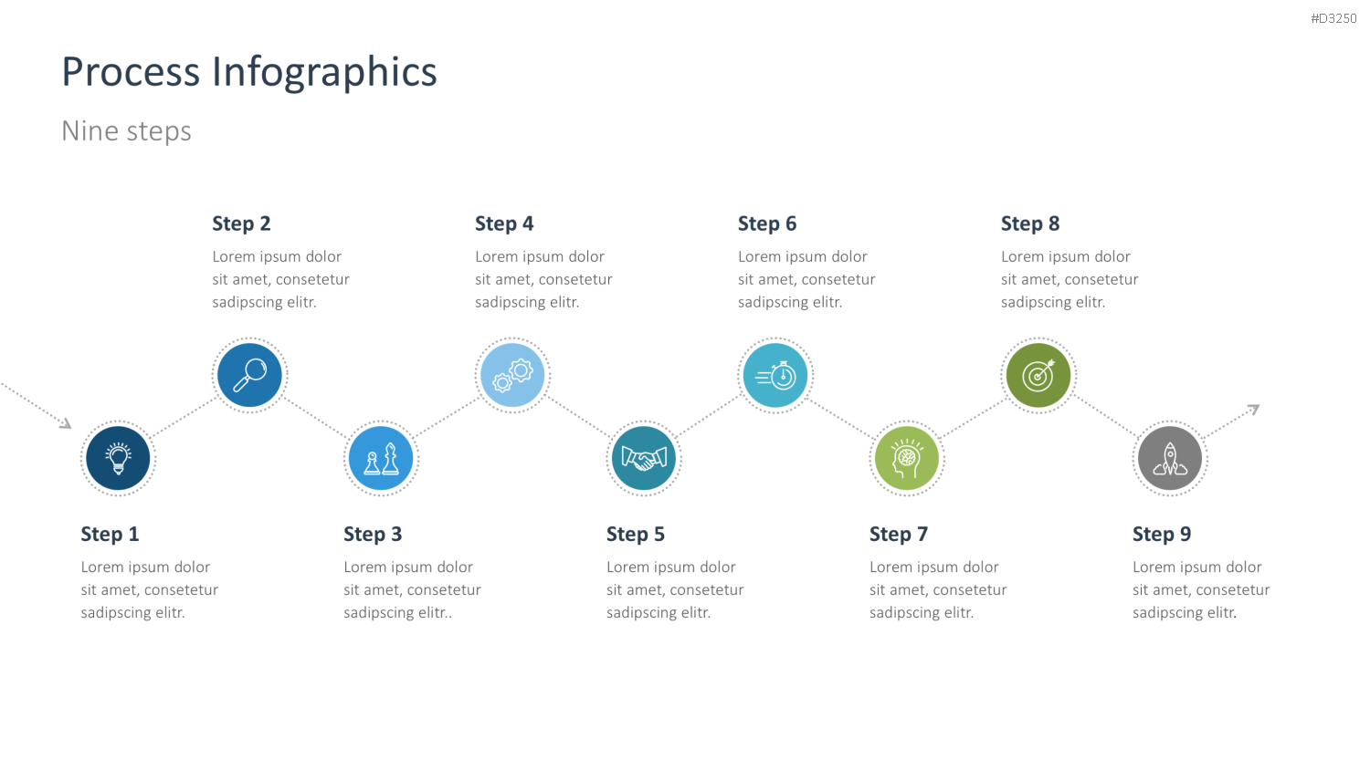 Prozess-Infografiken PowerPoint-Vorlage