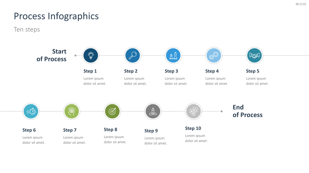 Prozess-Infografiken PowerPoint-Vorlage