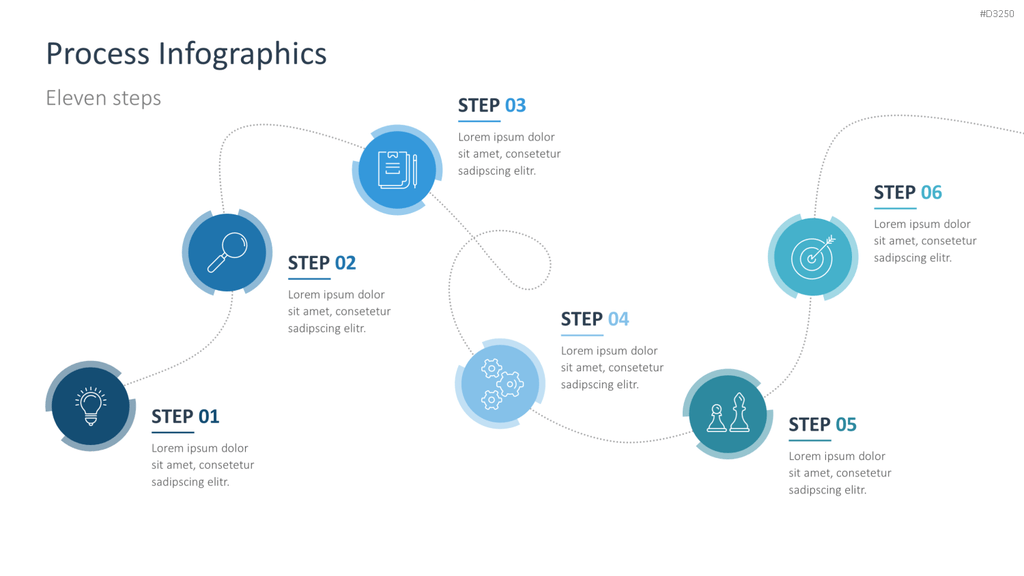 Prozess-Infografiken PowerPoint-Vorlage
