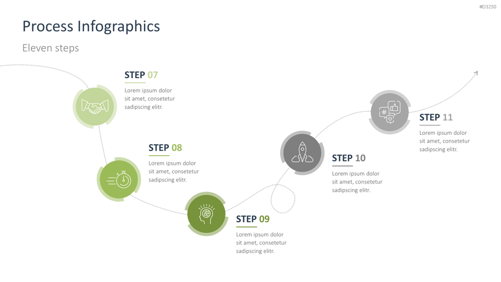 Prozess-Infografiken PowerPoint-Vorlage