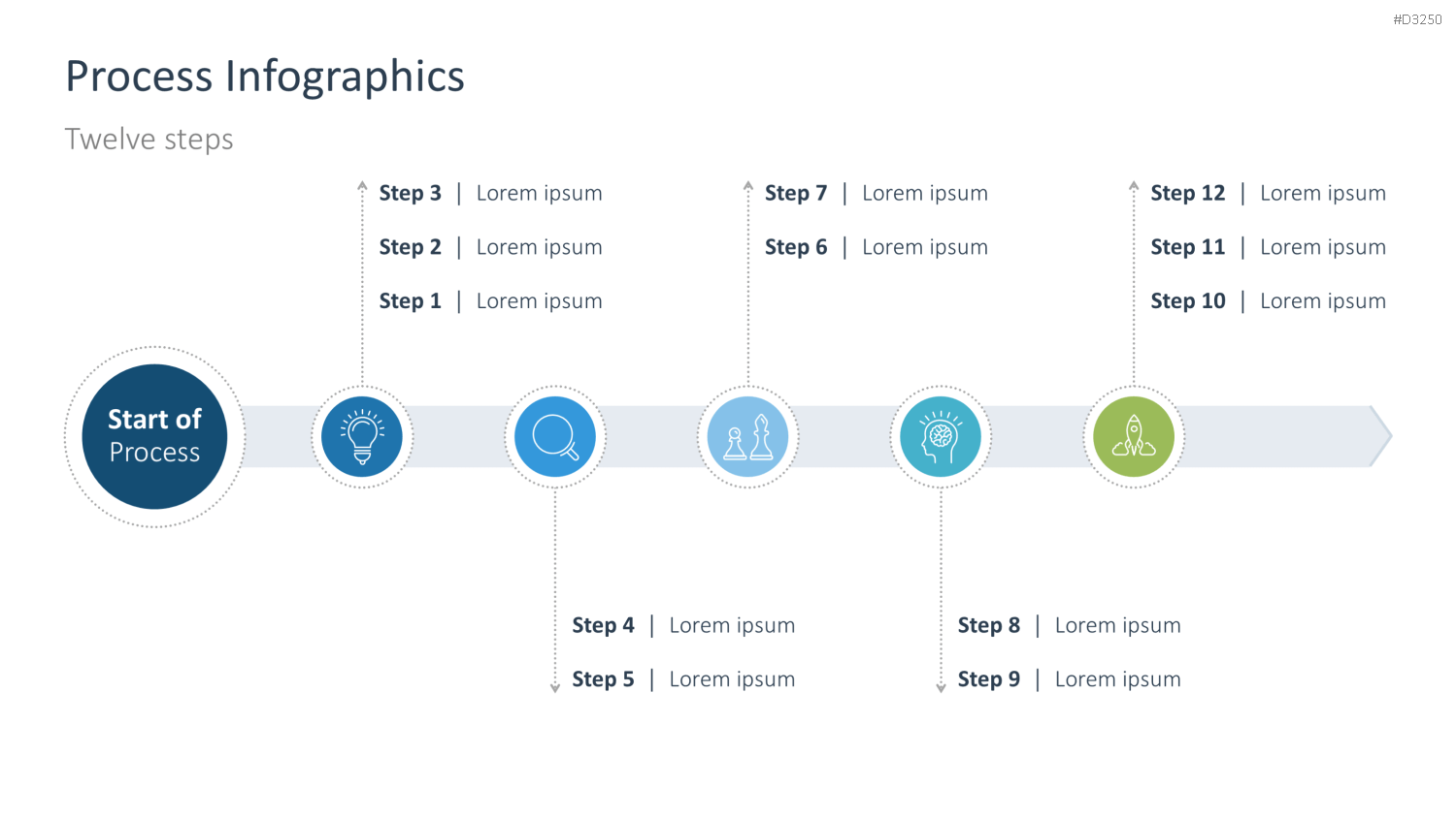 Prozess-Infografiken PowerPoint-Vorlage