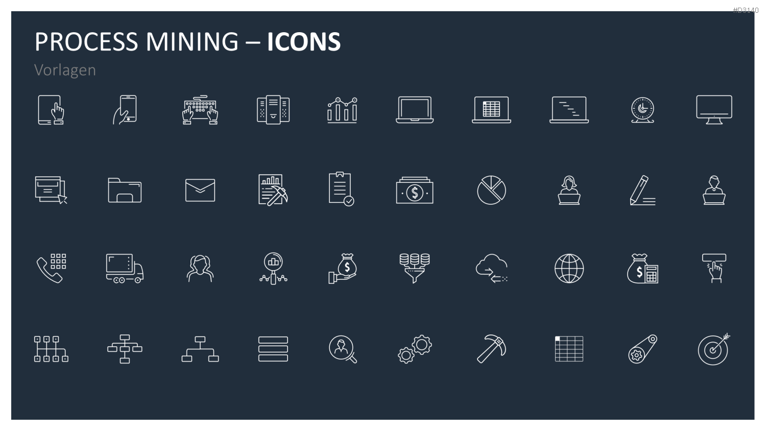 Process Mining PowerPoint-Vorlage