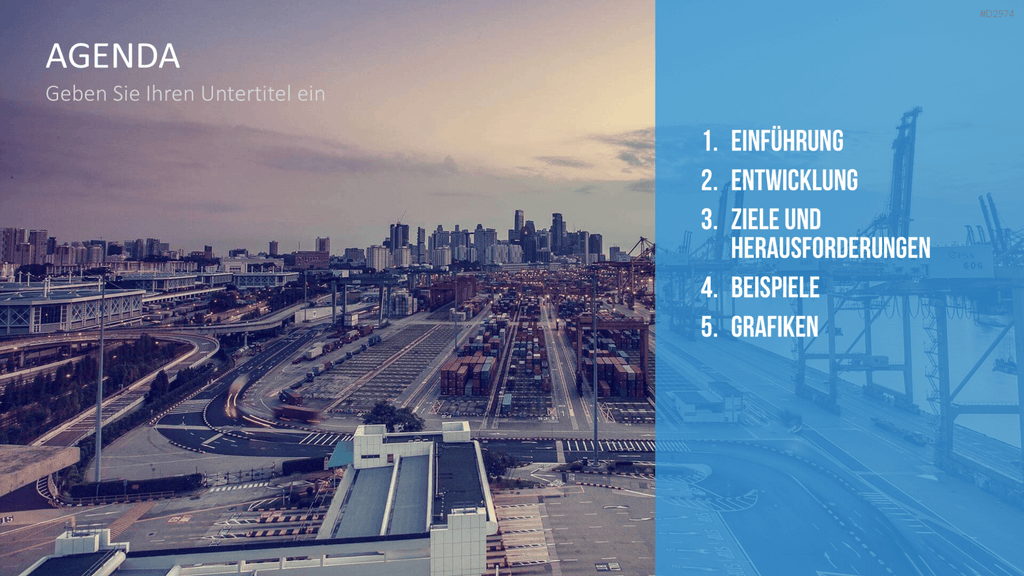 Produktion & Logistik 4.0 PowerPoint-Vorlage