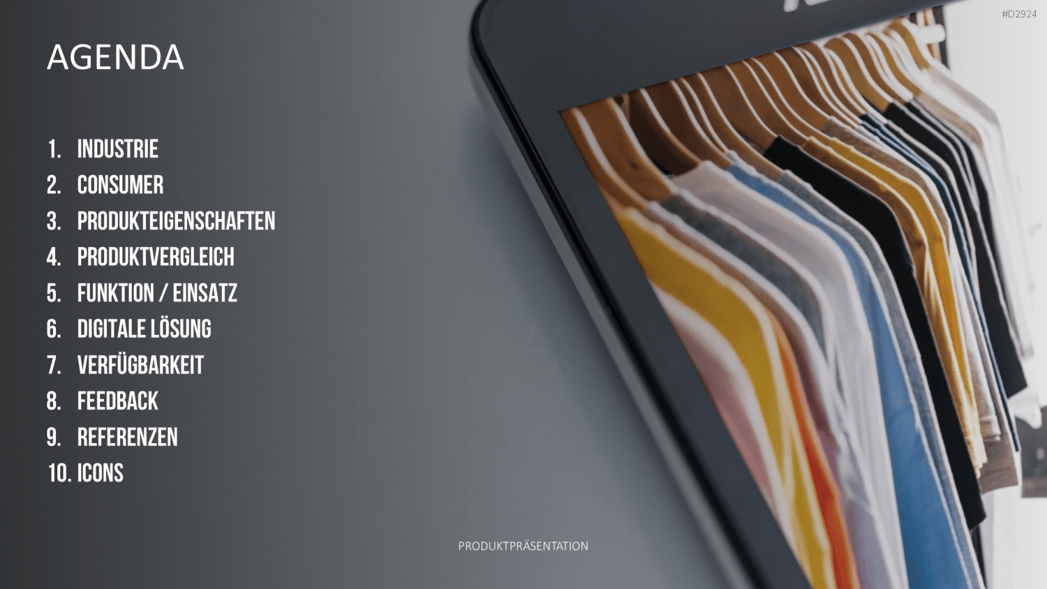 Produktpräsentation PowerPoint-Vorlage