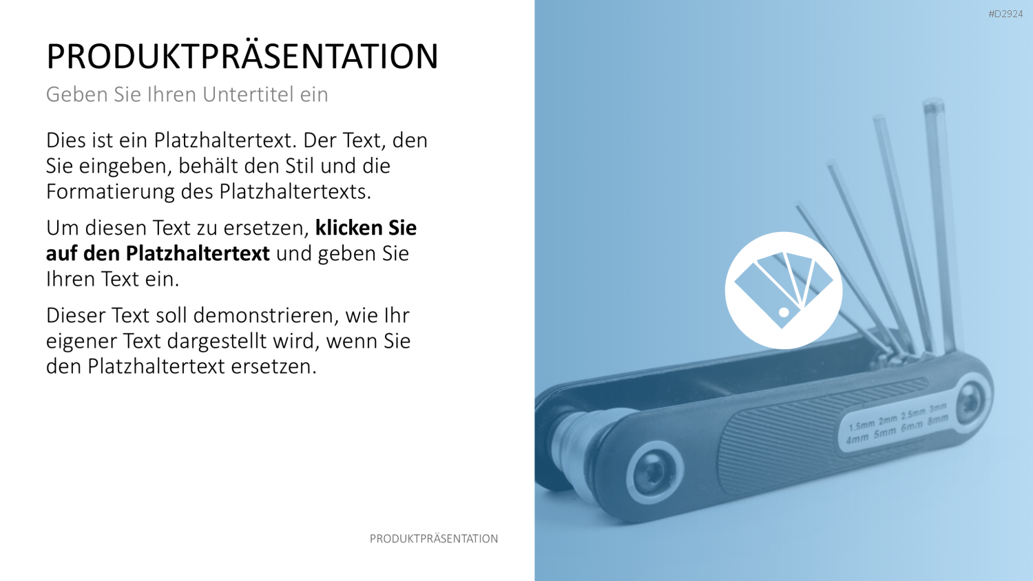 Produktpräsentation PowerPoint-Vorlage