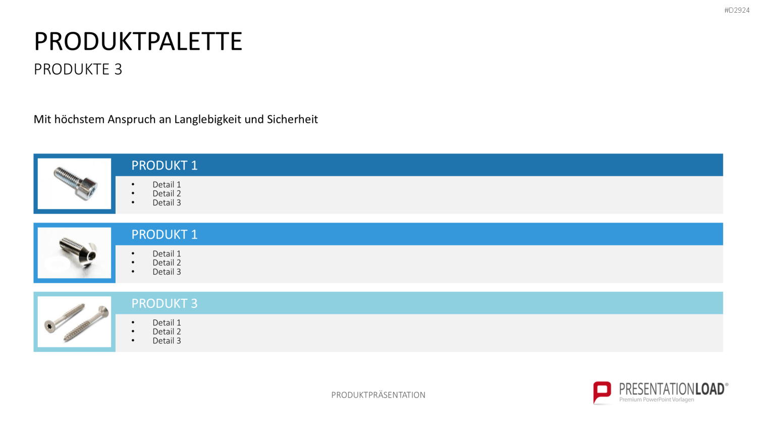 Produktpräsentation PowerPoint-Vorlage