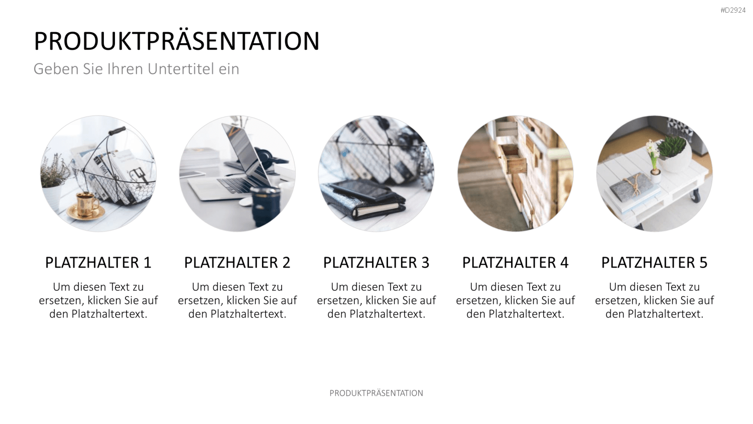 Produktpräsentation PowerPoint-Vorlage