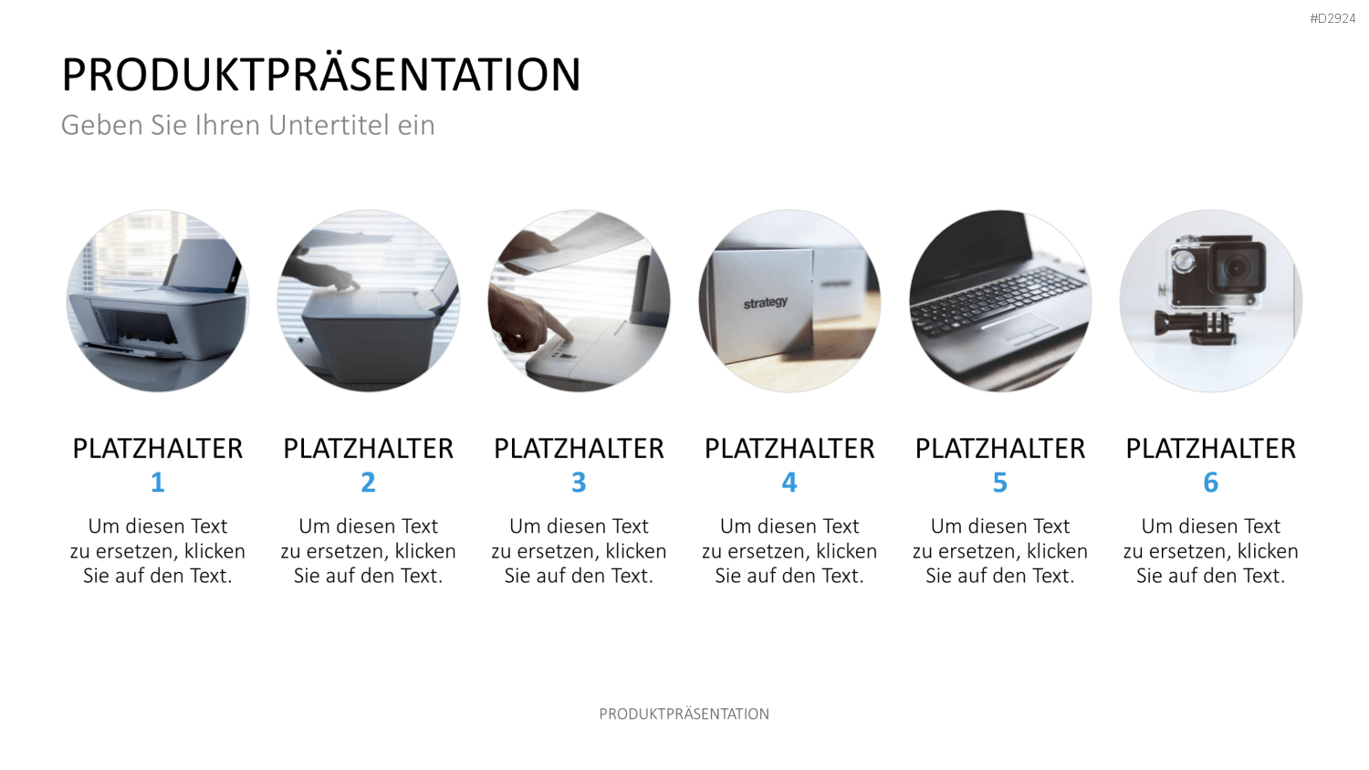 Produktpräsentation PowerPoint-Vorlage