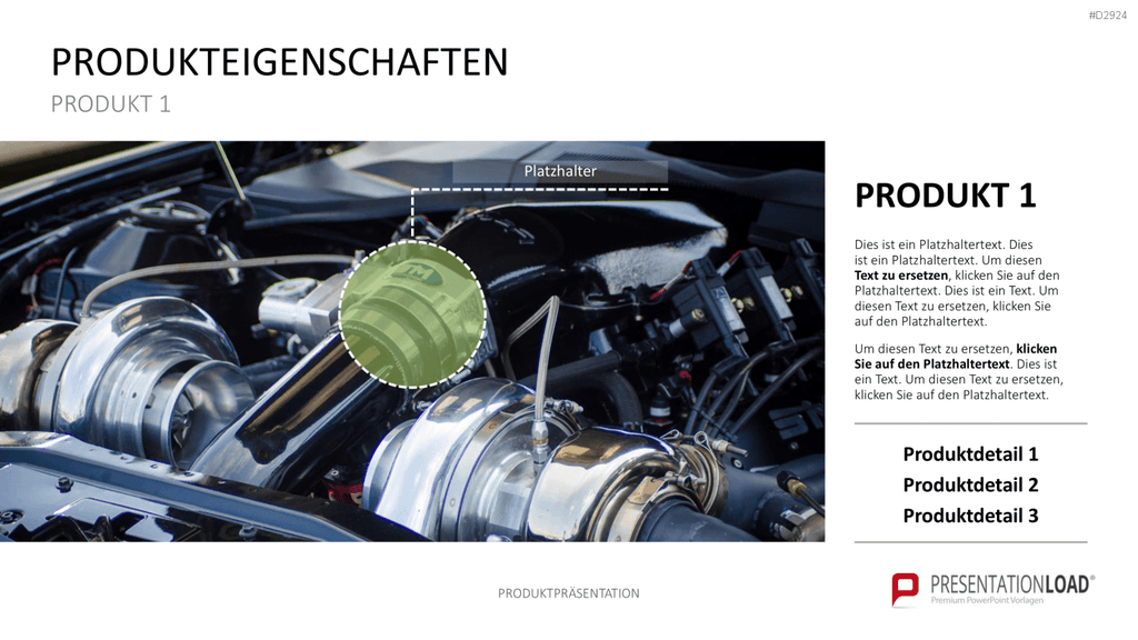 Produktpräsentation PowerPoint-Vorlage