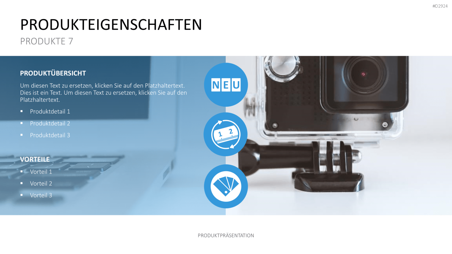 Produktpräsentation PowerPoint-Vorlage