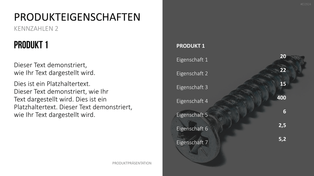 Produktpräsentation PowerPoint-Vorlage