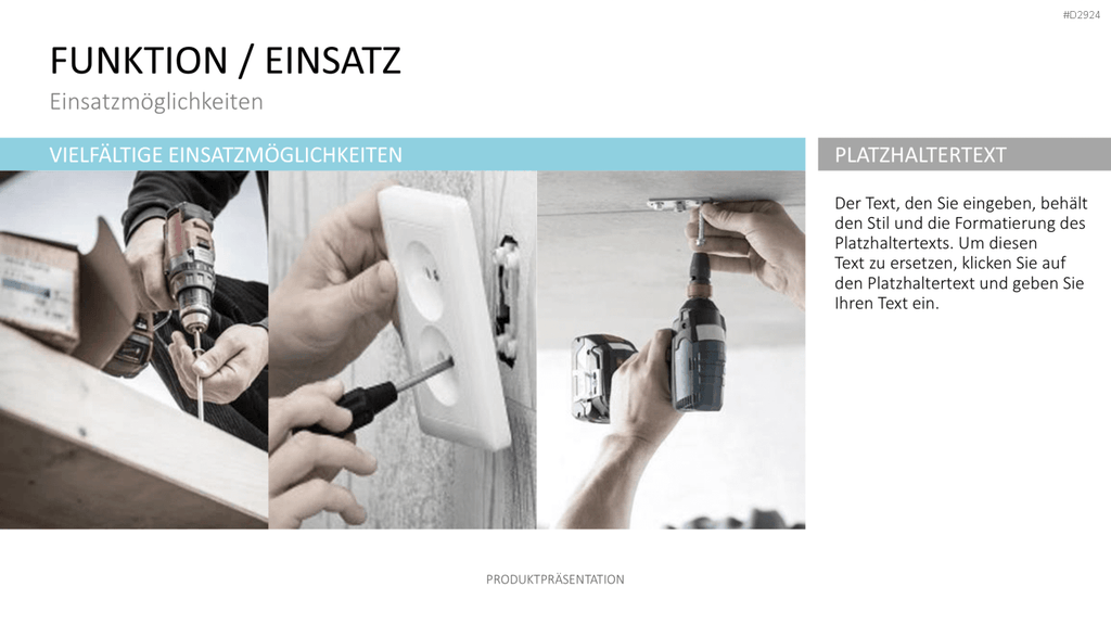 Produktpräsentation PowerPoint-Vorlage