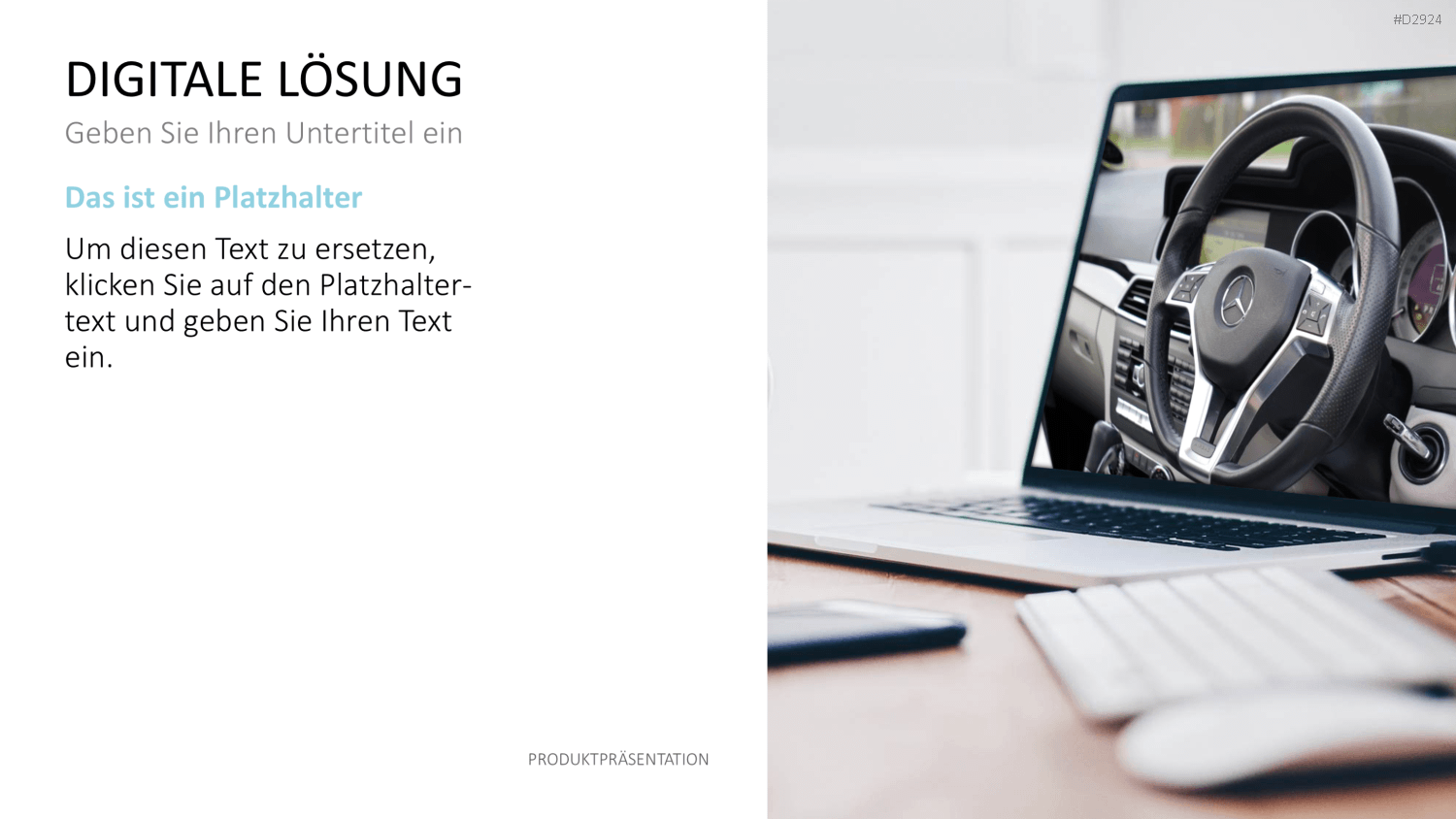 Produktpräsentation PowerPoint-Vorlage