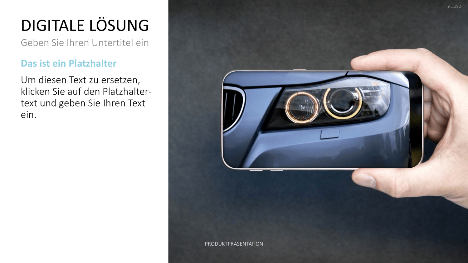 Produktpräsentation PowerPoint-Vorlage