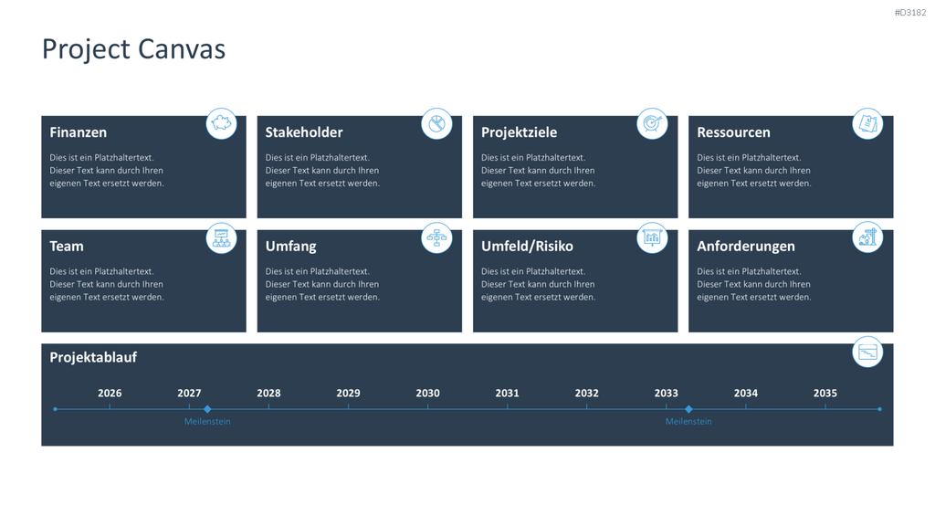 Project Canvas PowerPoint-Vorlage