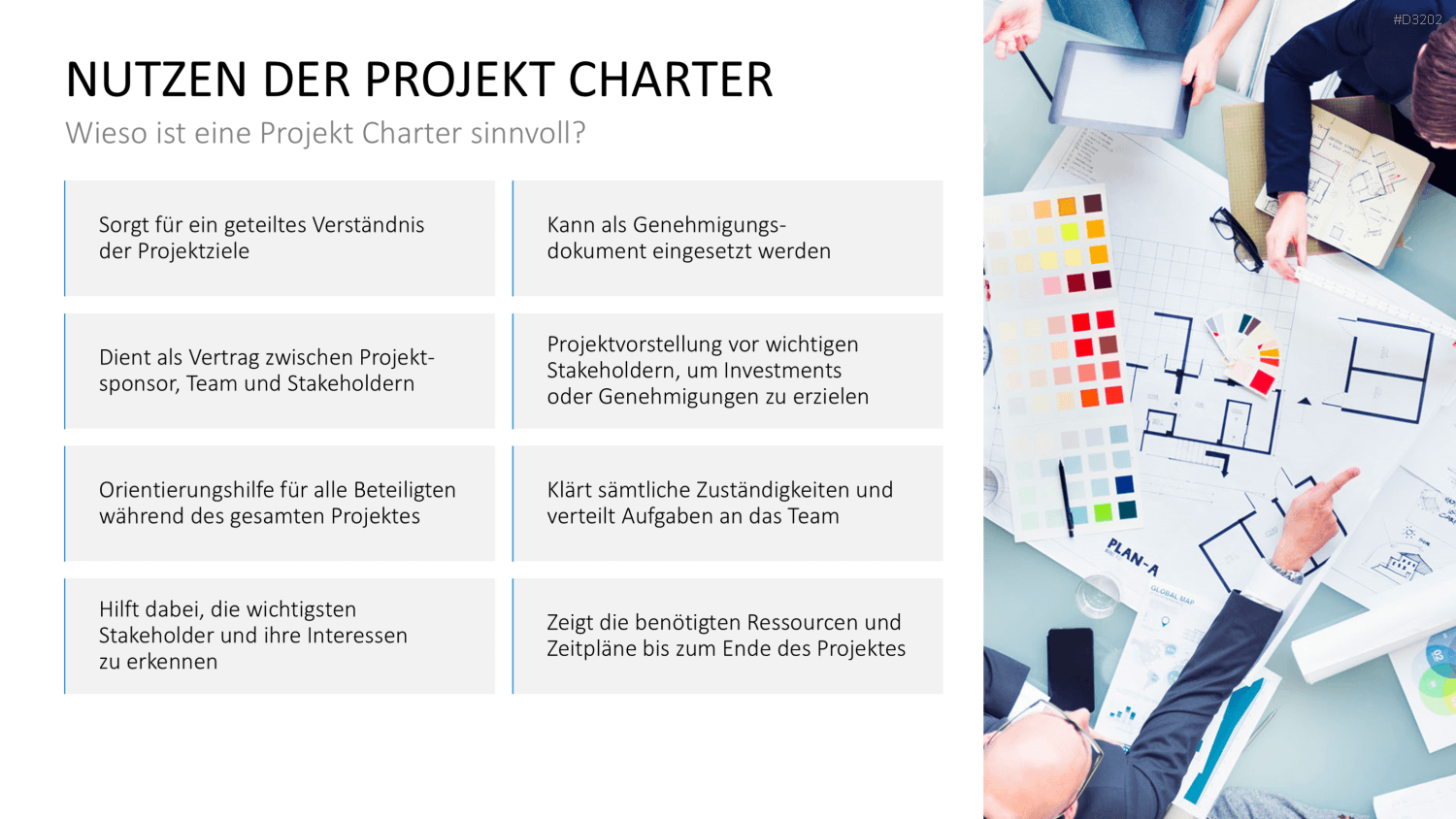 Projekt Charter PowerPoint-Vorlage