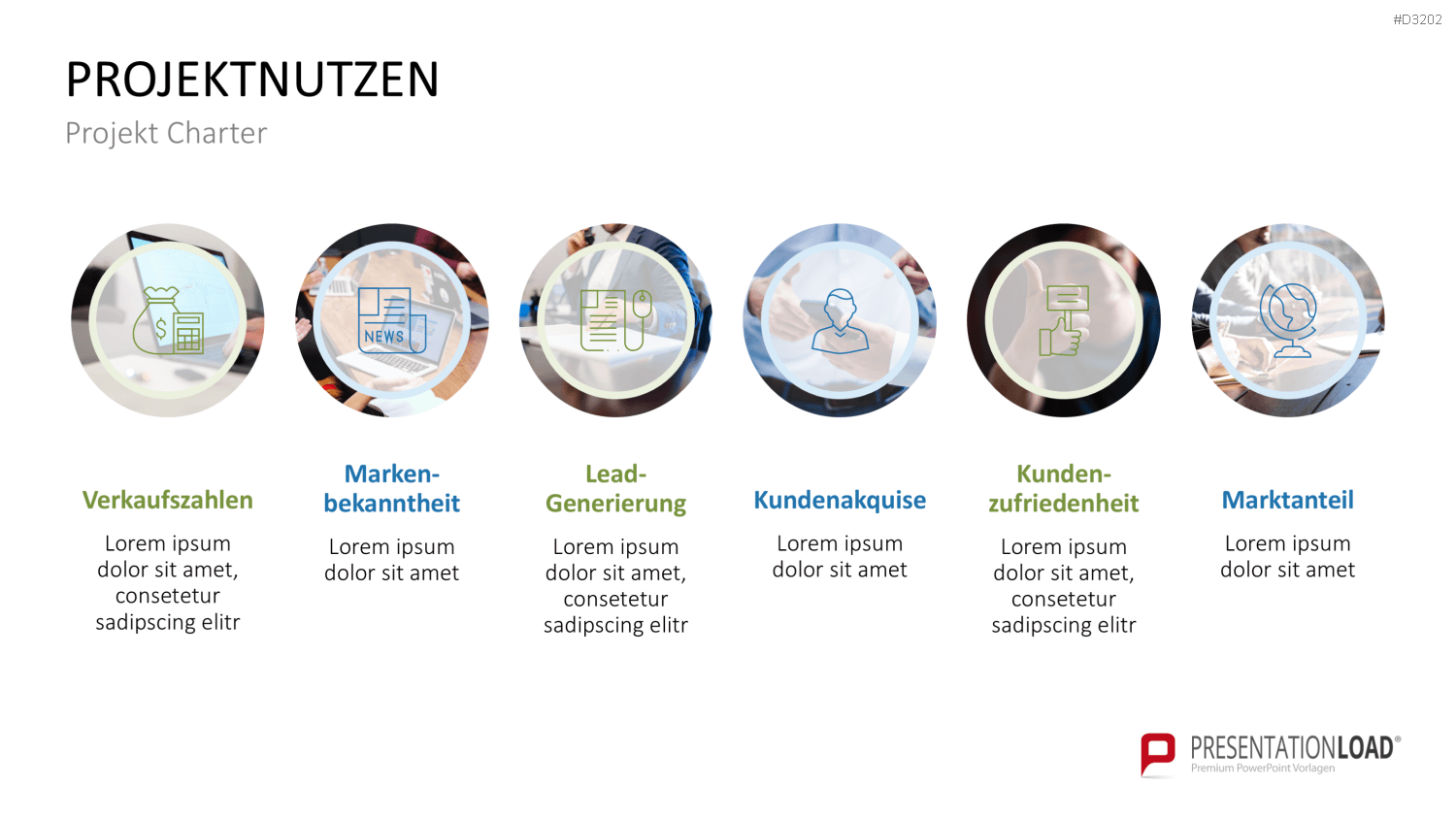 Projekt Charter PowerPoint-Vorlage