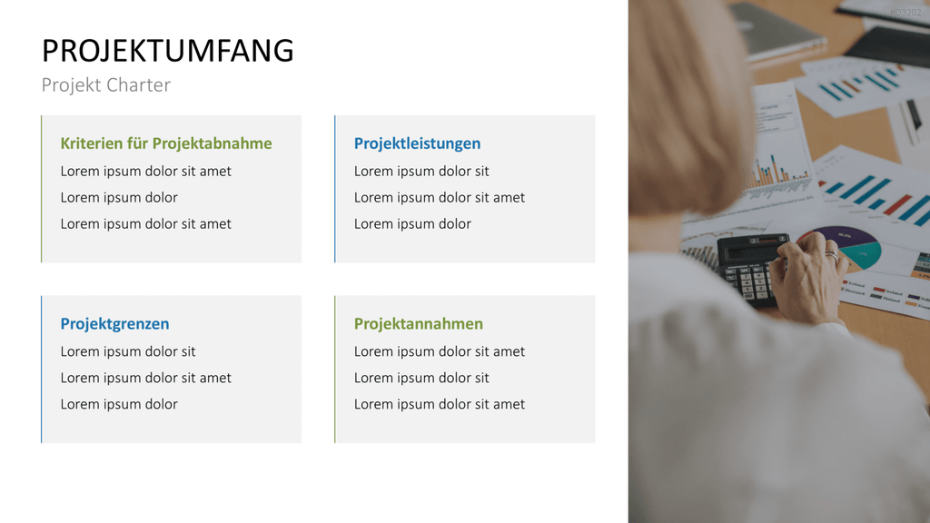 Projekt Charter PowerPoint-Vorlage