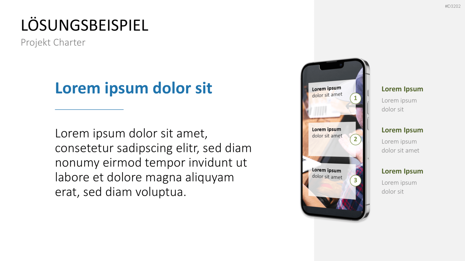 Projekt Charter PowerPoint-Vorlage