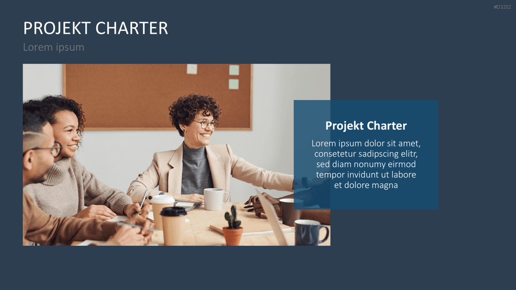 Projekt Charter PowerPoint-Vorlage