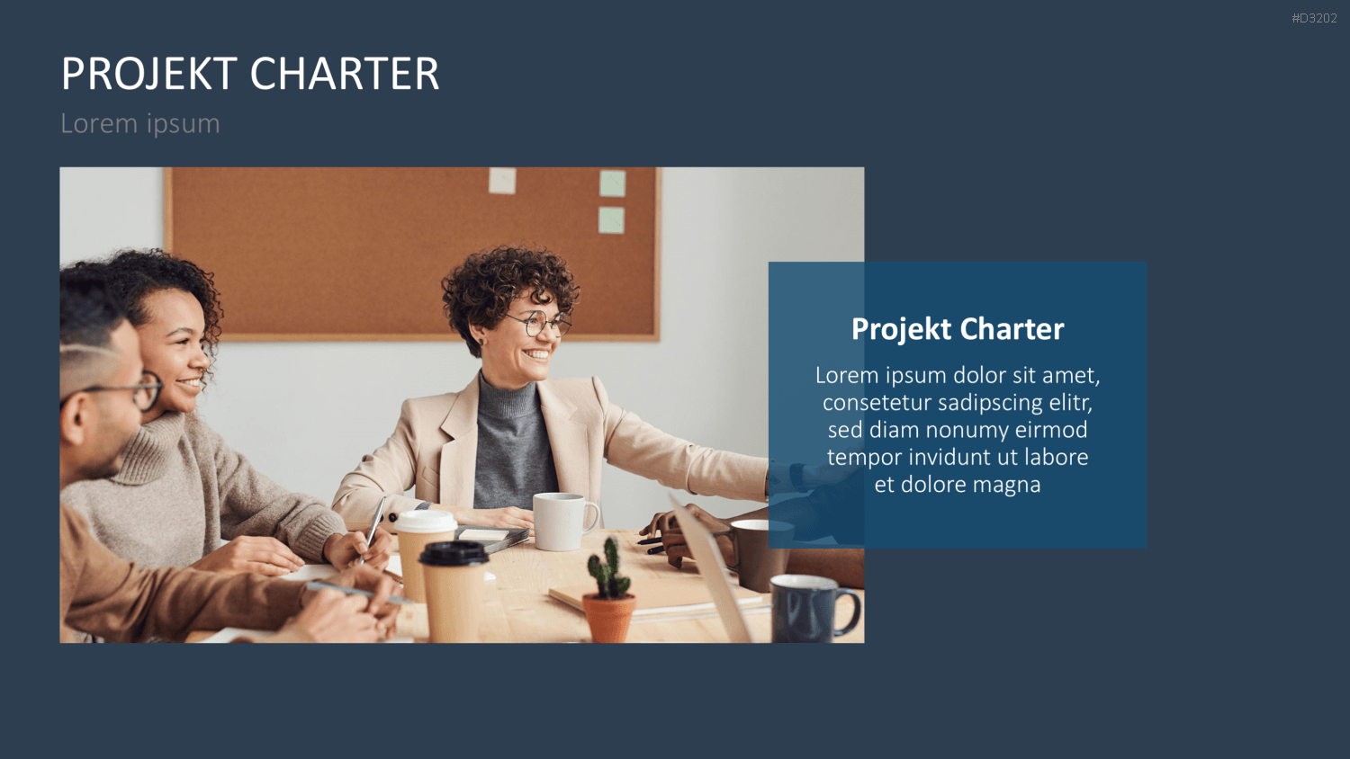 Projekt Charter PowerPoint-Vorlage