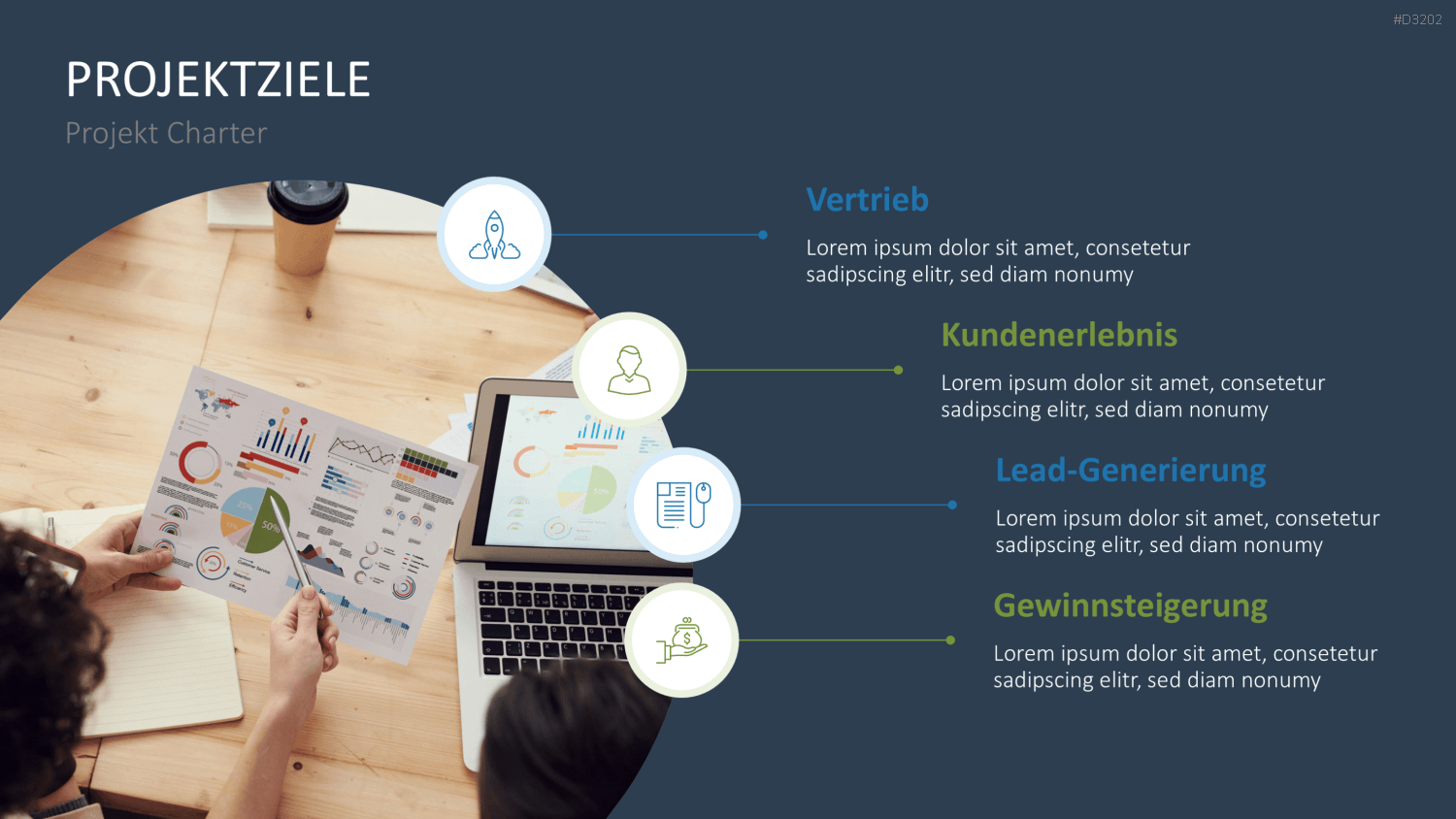 Projekt Charter PowerPoint-Vorlage