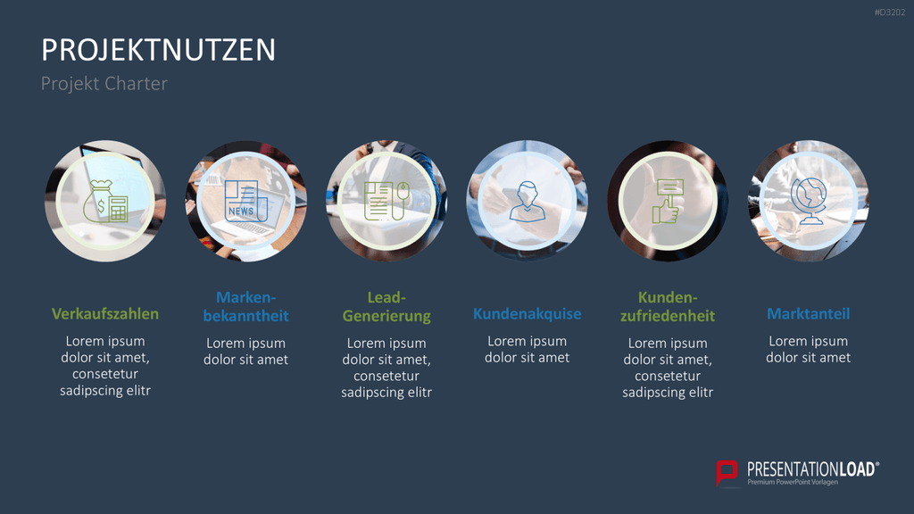 Projekt Charter PowerPoint-Vorlage