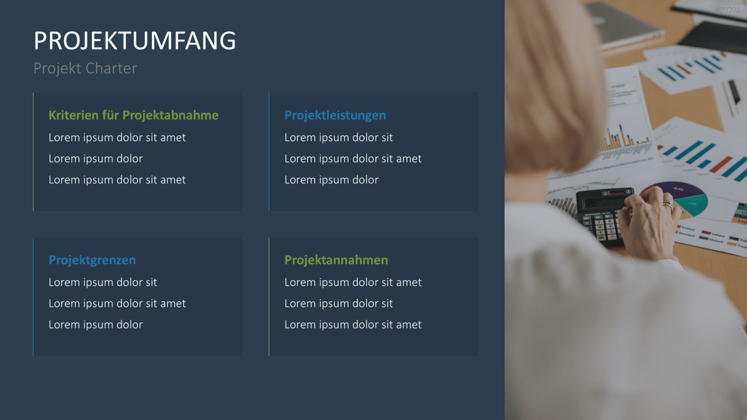 Projekt Charter PowerPoint-Vorlage